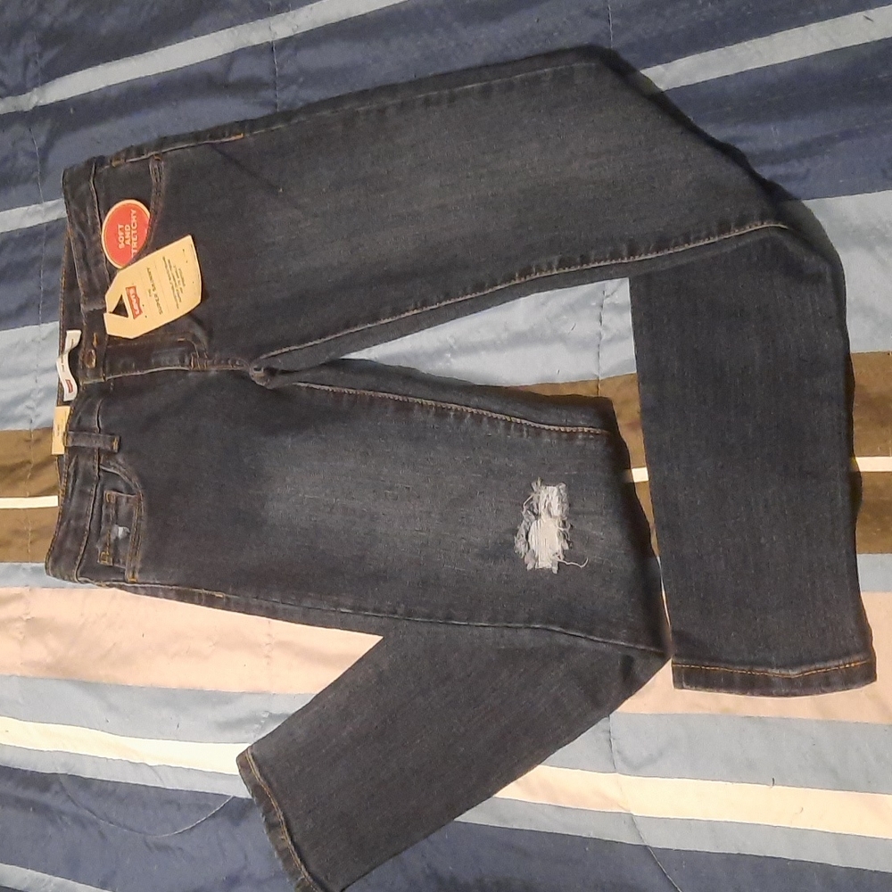 Girl's Levi's Jeans Size 10 Regular 710 Super Skinny Soft and Stretchy NWT